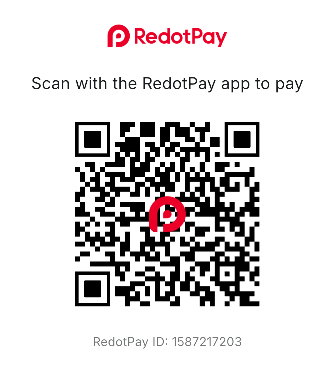 RedotPay QR Code